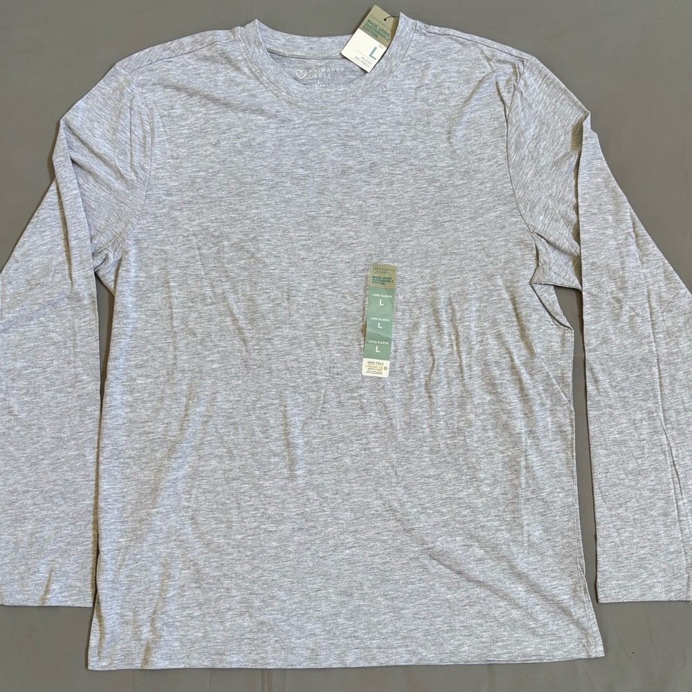 Primark Men's Long Sleeve Shirt Trio - Black, Navy, Light Gray - Picture 2 of 9